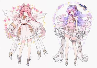 動漫少女華麗禮服設(shè)計(jì)素材鑒賞與靈感分享